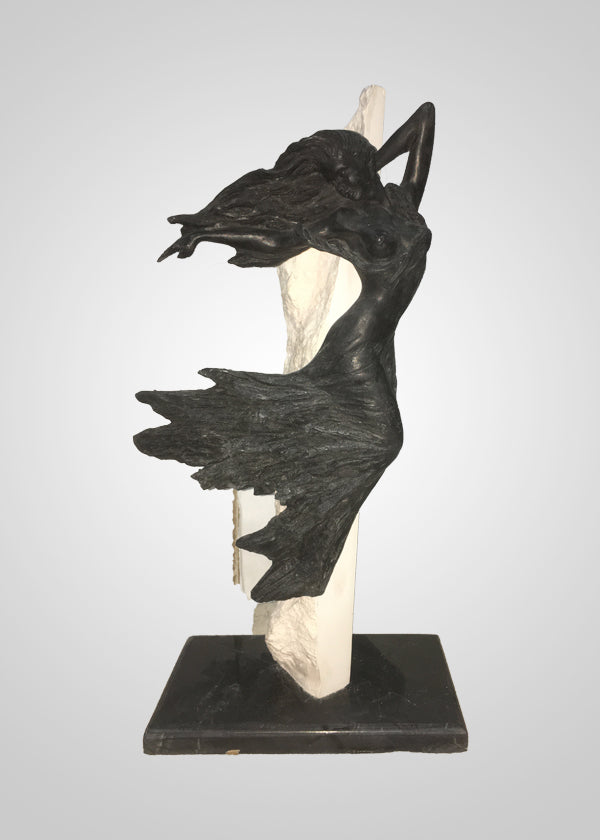 Flaying Woman Sculpture