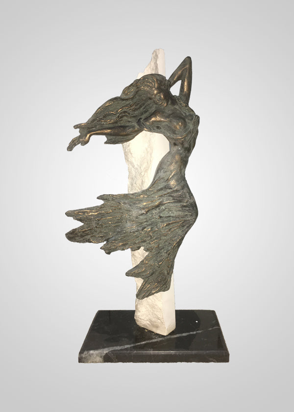 Flaying Woman Sculpture