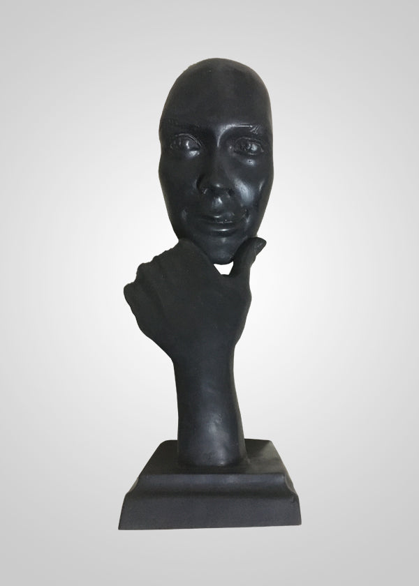 Face With Hand Sculpture