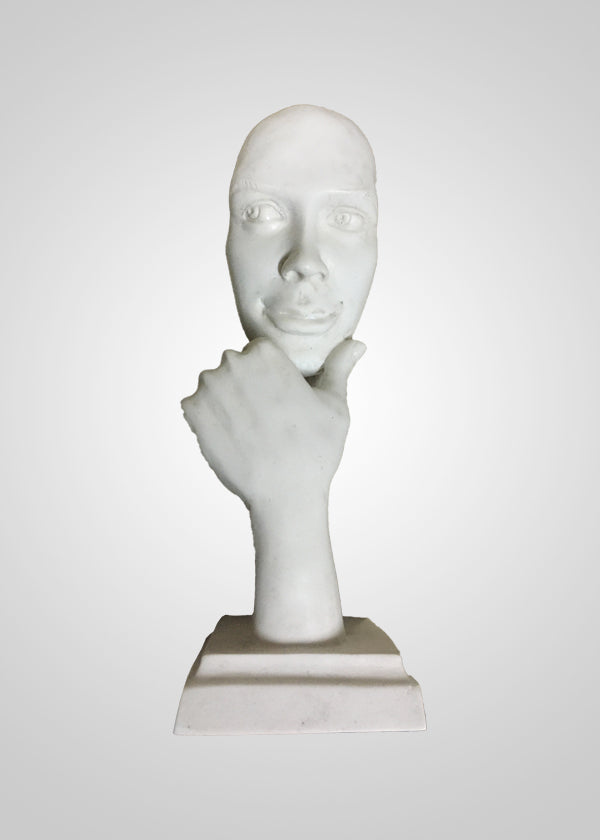 Face With Hand Sculpture