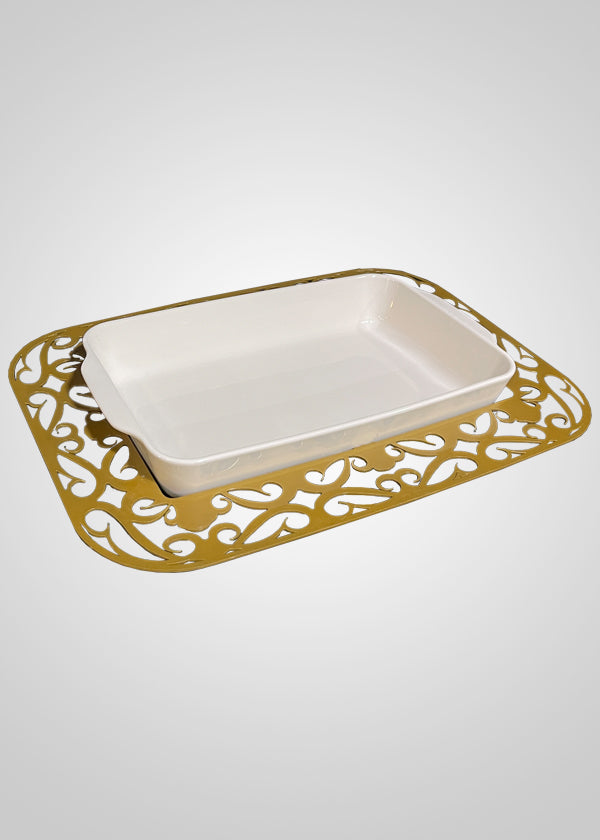 Serving Plate With Holder