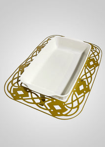 Serving Plate With Holder