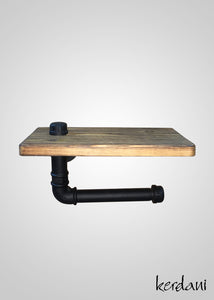 Toilet Roll Holder with a Shelf